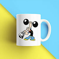 Білий кухоль (чашка) з принтом "Моряк Попай" Push IT