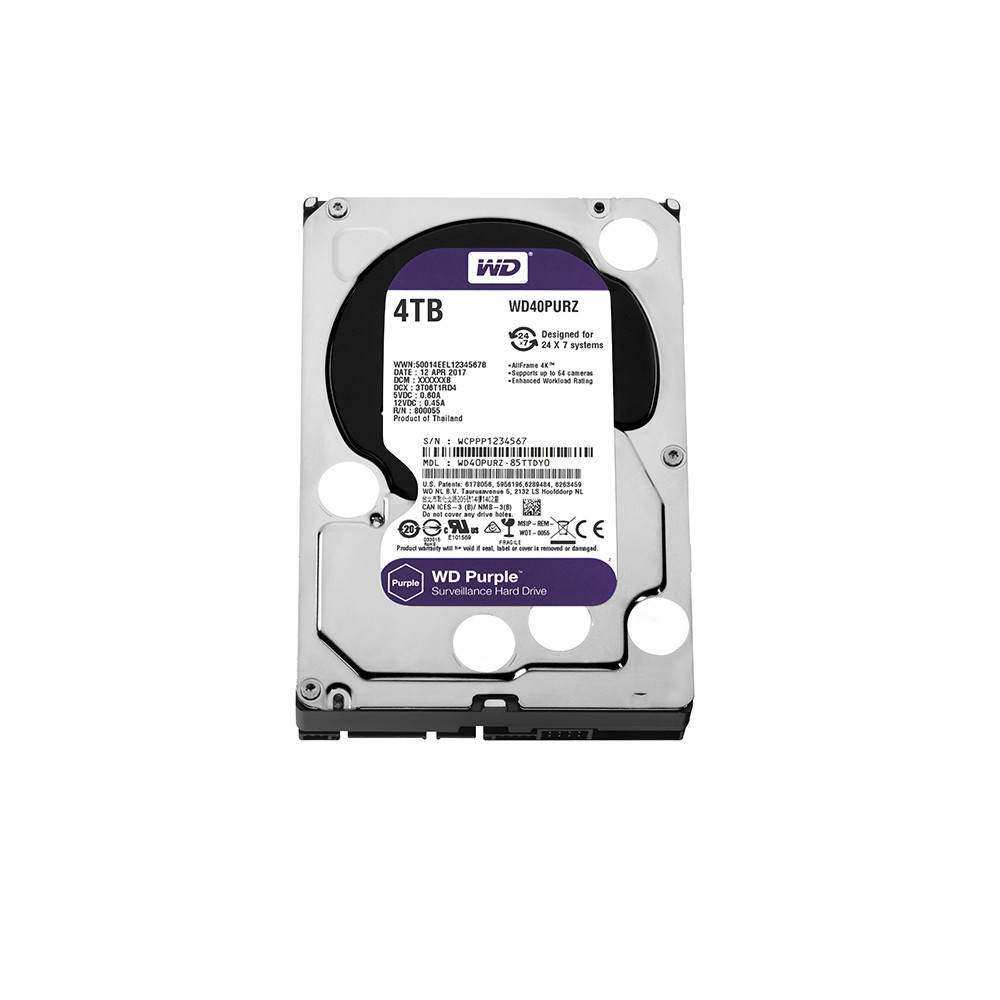 Жорсткий диск Western Digital Purple 4TB 256 MB 5400 rpm WD43PURZ 3.5 SATA III