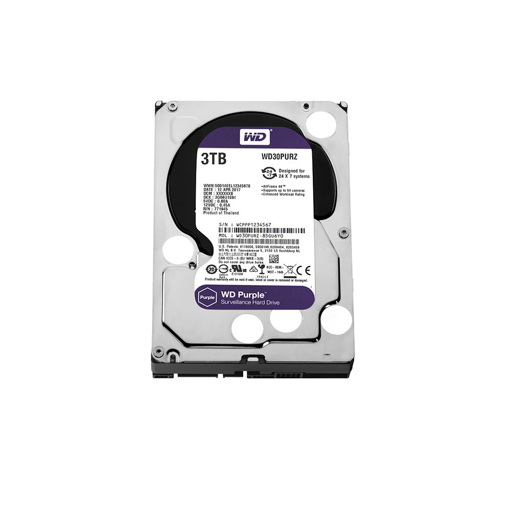 Жорсткий диск Western Digital Purple 3TB 64MB 5400rpm WD30PURZ 3.5 SATA III