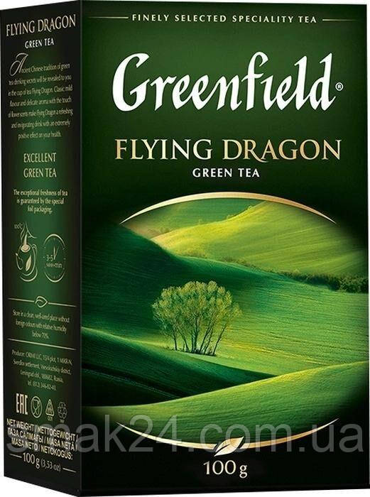 Чай зелений листовий Greenfield «Flying Dragon» 100г