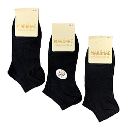 Шкарпетки жіночі "Marjinal" хб, демісезонні. 36-40р. Чорні. Короткі.