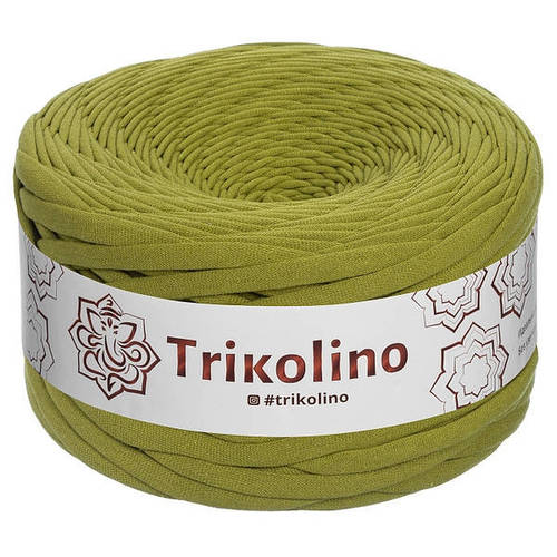 Купити Трикотажна пряжа 7-9 мм оливковий роял від Тріколіно, ціна 305 ...