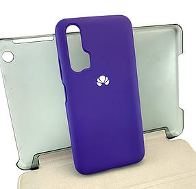 Чехол для Huawei Honor 20 Pro накладка бампер Silicone Cover фіолетовий