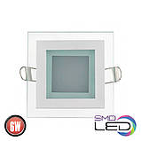 Квадратний врізний світильник Horoz MARIA 6W 96х35мм, фото 3