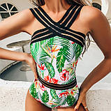 Жіночий суцільний купальник - танк Квіти р.L , 46/48, фото 5