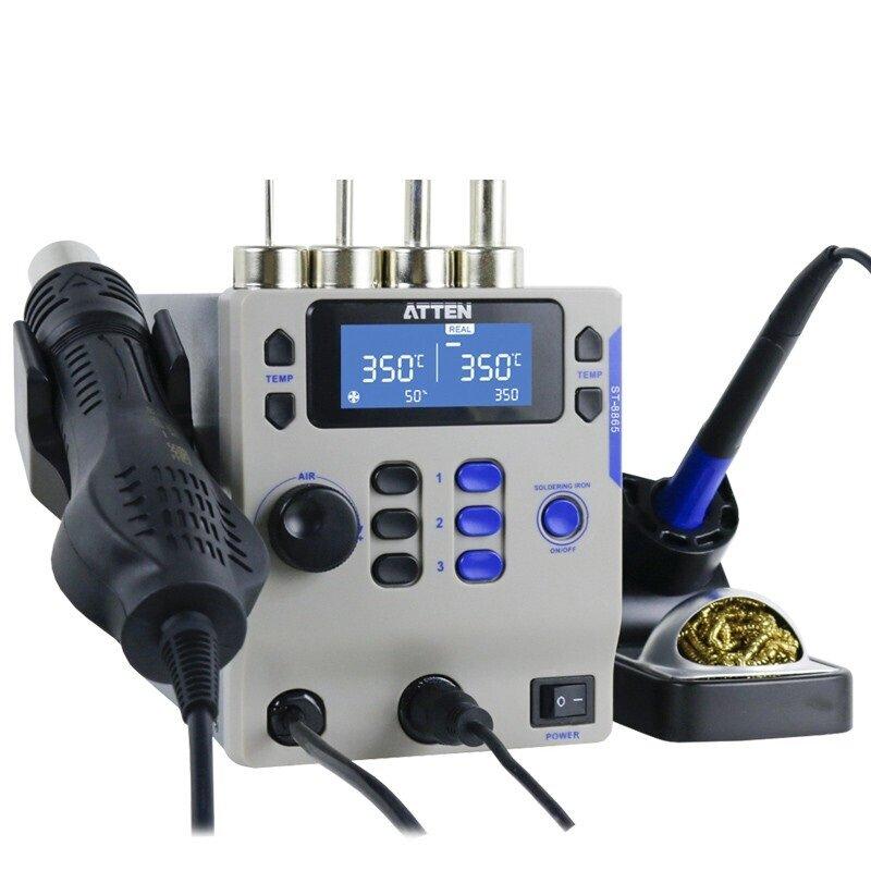 Паяльная станция ATTEN ST-8865 фен + паяльник, премиальная 800W ...