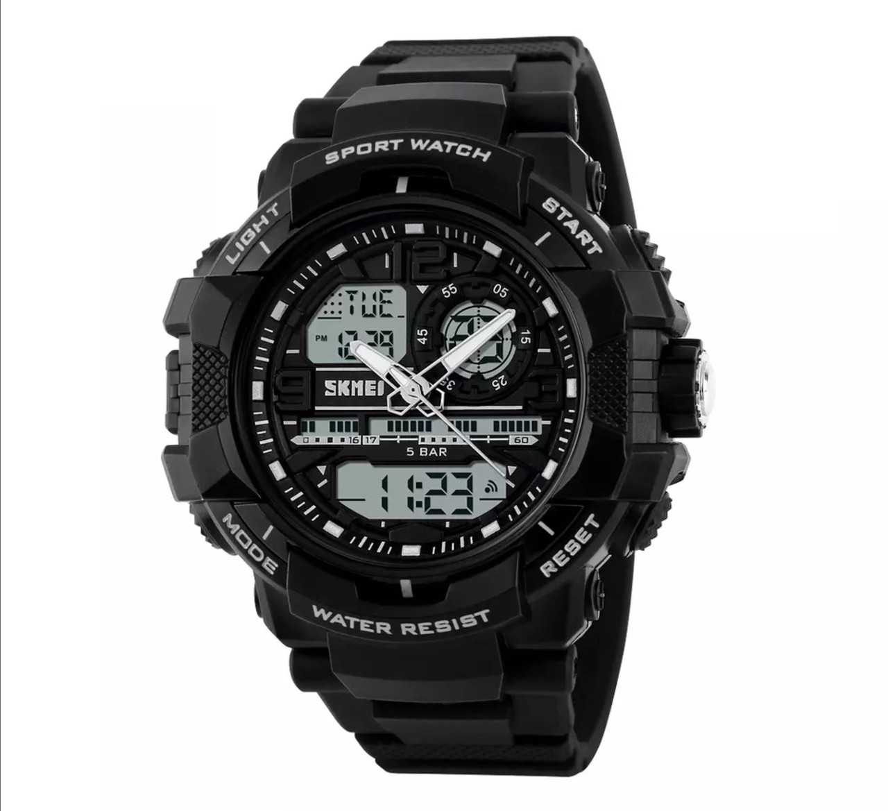 Skmei 1164 чорний чоловічий наручний годинник, фото 1