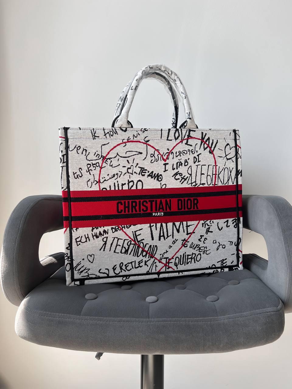 Жіноча сумка шоппер Крістіан Діор сірий Christian Dior Grey