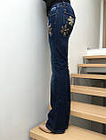 Джинси жіночі кльош від коліна модні середня посадка Bigrey jeans р.28-29, фото 5