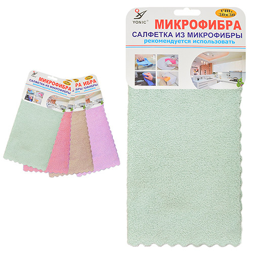 Серветка мікрофібра 30х30 см,
