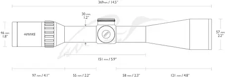 Приціл оптичний Hawke Endurance 30WA SF 4-16x50 сітка LRC 16x з підсвічуванням, фото 3
