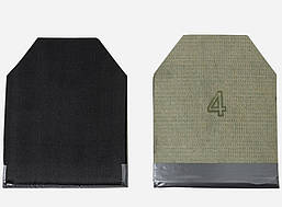 Комплект полегшених бронепластин Armox 600T 4-го класу 25х30см 5мм 3.1кг (Сталь)