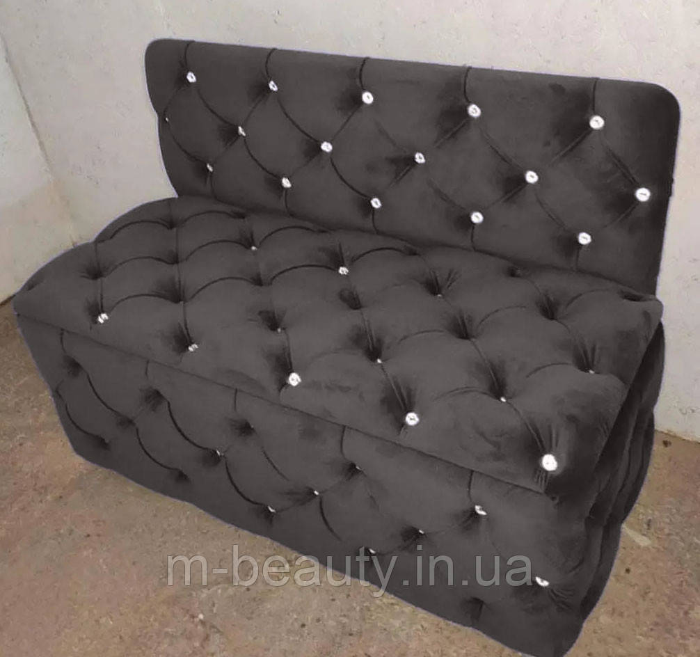 Компактный диван АНТУАН с нишей для салонов красоты и зон отдыха прямой офисный диван - фото 1 - id-p1638525471