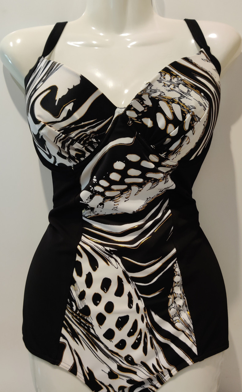 Злитий купальник Anabel Arto чорний 54/XXL