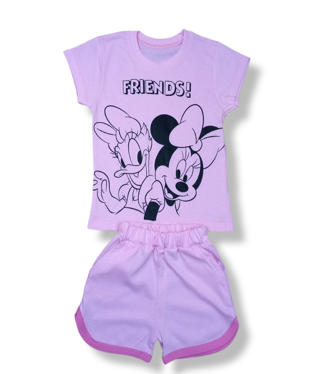 Летний Комплект для Девочки Дисней Футболка+шорты Кулир — Купить ...