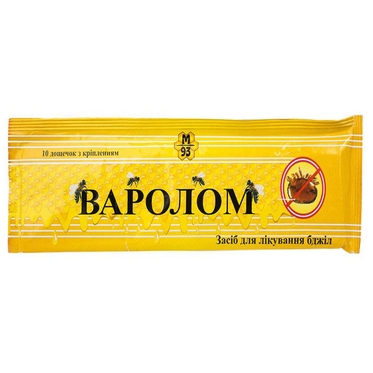 ВАРОЛОМ смужки,10 смужок/упаковка для лікування вароатозу (Україна)