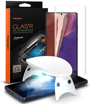Захисне скло Spigen для Samsung Galaxy Note 20 — Glas.tR Platinum (AGL01452)