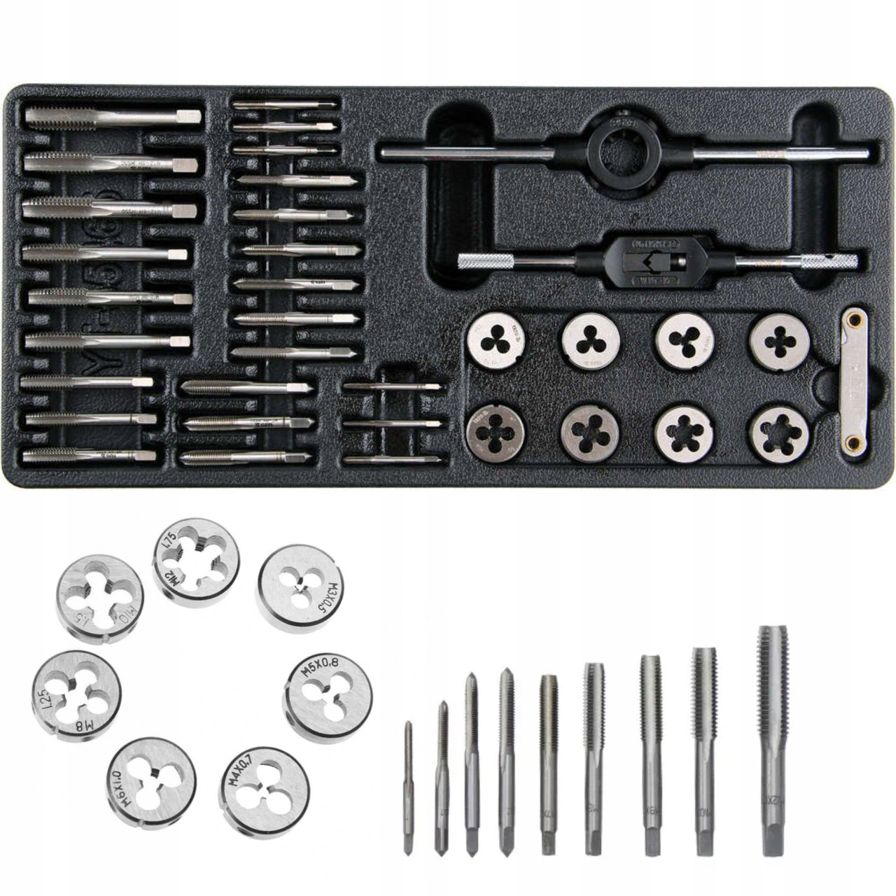 Ложемент з набором Мітчиків та Плашок 35 одиниць YATO YT-55465