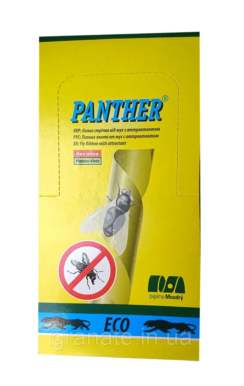 Липка стрічка від мух Panther 100 шт. Чехія