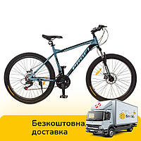 Спортивный велосипед 26 дюймов Profi G26PHANTOM A26.2 Темно-бирюзовый | Алюминевая рама SHIMANO 21SP