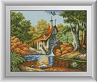 Картина из мозаики Dream Art Осенняя мельница (DA-30822) 37 x 46 см (Без подрамника)