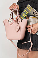 Сумочка дамская мини розовая элегантная сумка