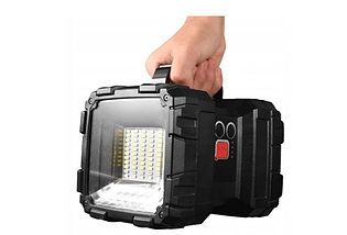 Ліхтар прожектор акумуляторний потужний IN W844 1200 lm LED USB, фото 3