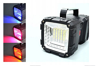 Ліхтар прожектор акумуляторний потужний IN W844 1200 lm LED USB, фото 5