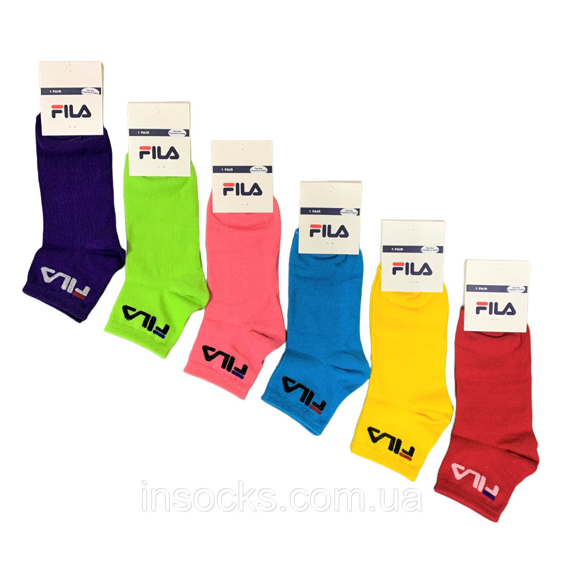 Шкарпетки жіночі "Fila" хб, демісезонні. 36-40р. Середньої висоти., фото 1