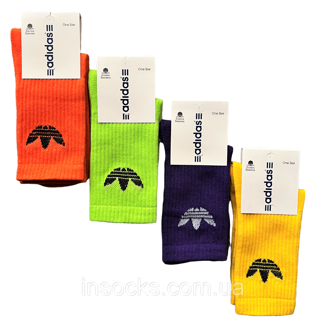 Шкарпетки жіночі "Adidas" теніс. 36-40р. Високі, хб, демісезонні., фото 1