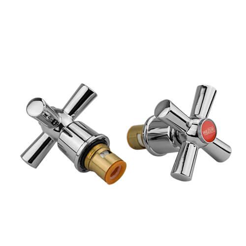 Комплект ручок для змішувача WEZER SET-722 з кран-буксою кераміка, фото 1