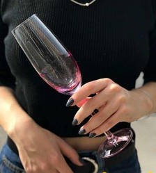 Келих для шампанського "Рожева мрія" рожевий 250 мл