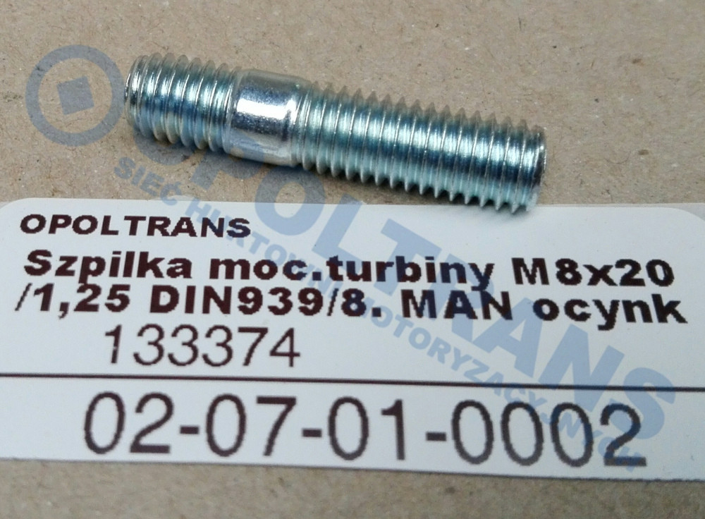 Болт кріплення турбіни MAN M8x20