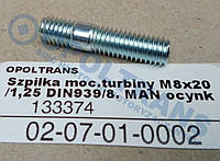 Болт крепления турбины MAN M8x20 02-07-01-0002 Mega