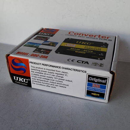 Перетворювач напруги DC/DC 24v-12v DDC-30A UKC, фото 3