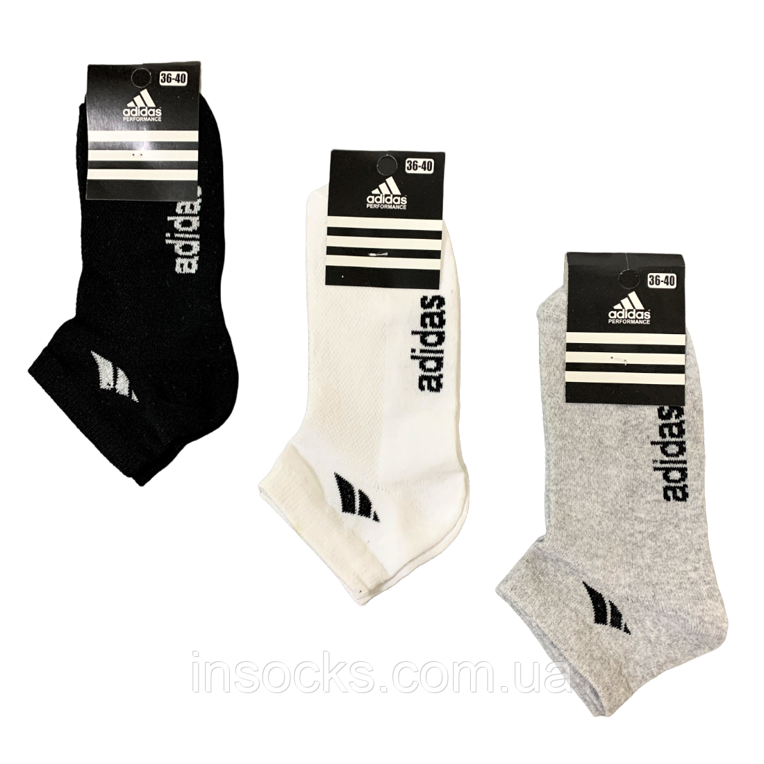 Шкарпетки жіночі літні "Adidas" сітка. 36-40р. Асорті. Короткі., фото 1