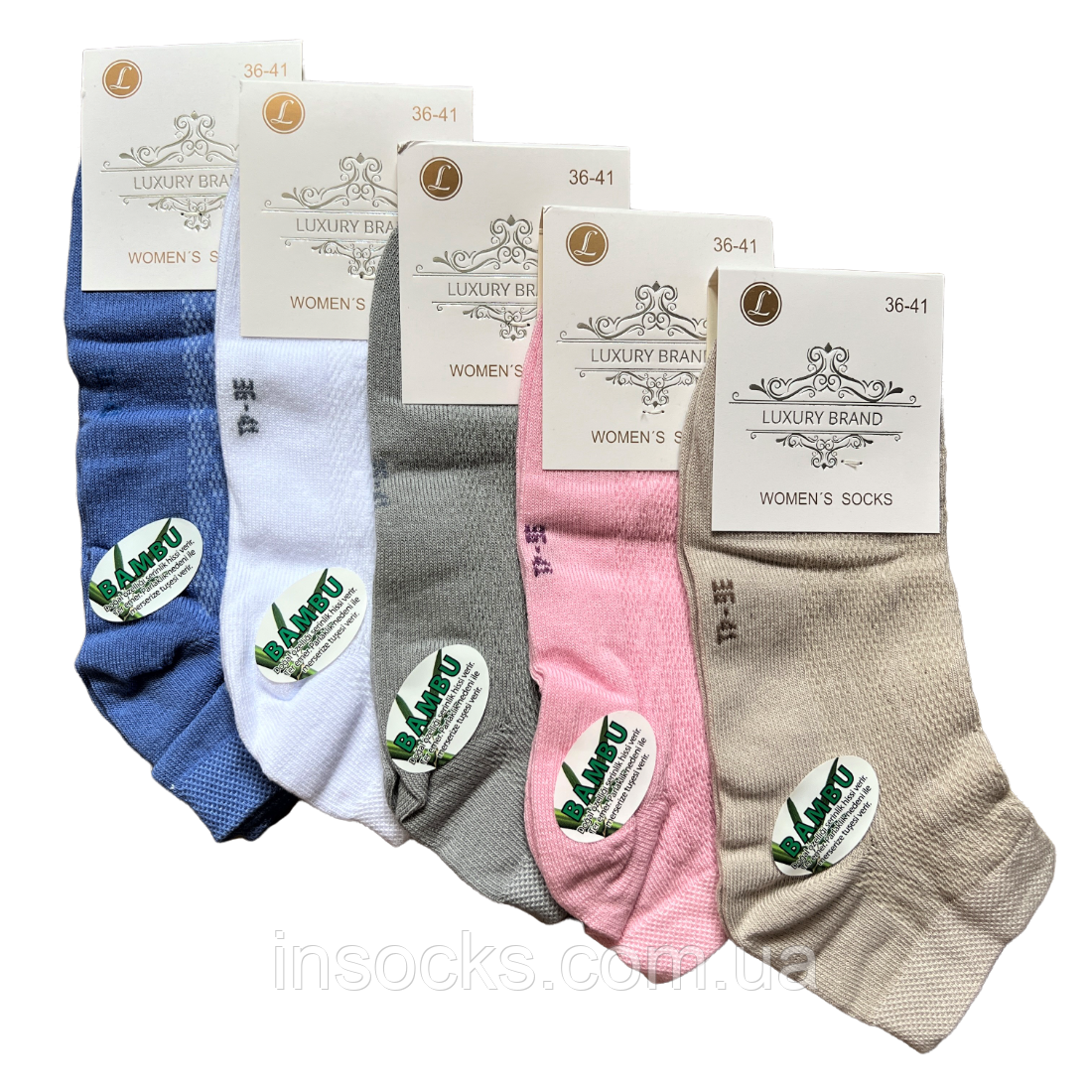 Шкарпетки жіночі літні "Luxury Brand" bambu. Сетка. 36-41р., фото 1