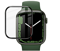 Защитное стекло DK 3D Full Glue для Apple Watch 45mm (black)