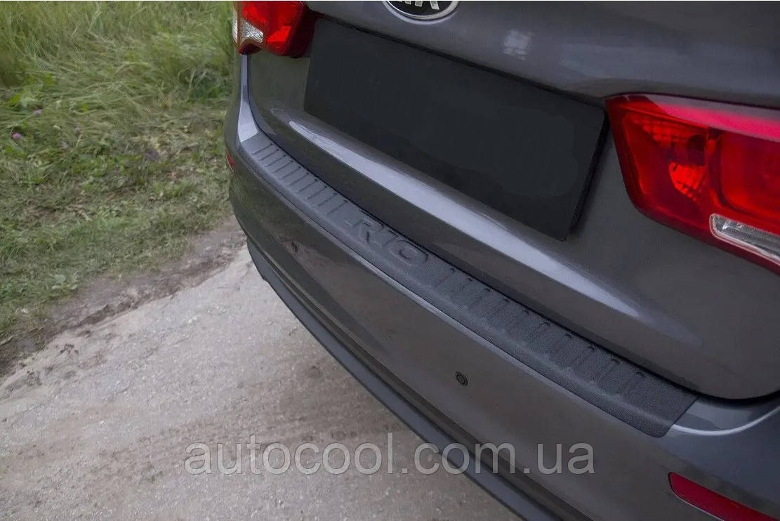 Накладка на задній бампер KIA Rio III 2015-2016 (рестайлинг) Кіа Ріо, фото 1