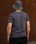 Сіра футболка патріотична з Українською символікою для повсякденного носіння, фото 3