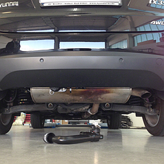 Фаркоп Hyundai IX35 2010-2015 (Хендай IX35) польський Швидкознімний вертикальний автомат на ключі