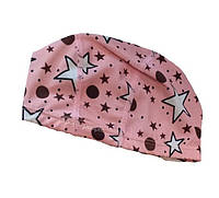 Шапочка для плавания тканевая Print, полиэстер, разн. цвета розовый