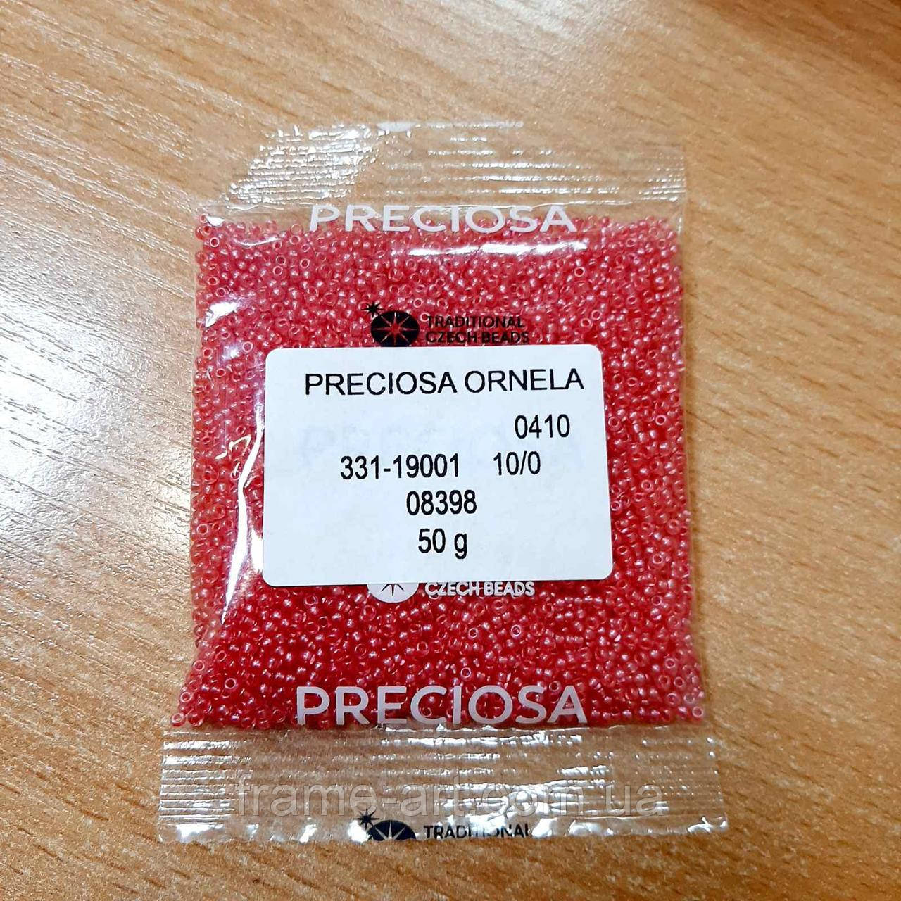 Бісер 08398 (33119) Preciosa (Чехія) рожева 25г