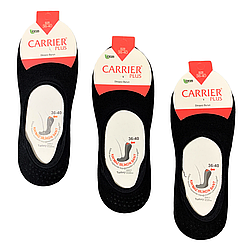 Підслідники жіночі "Carrier" bambu, (з силіконом). 36-40р. Чорні.