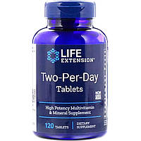 Витаминный комплекс, Two-Per-Day , Life Extension, 120 таб США