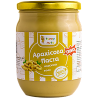 Арахісова паста FunnyNuts класична (кранч) 500 г (скло)