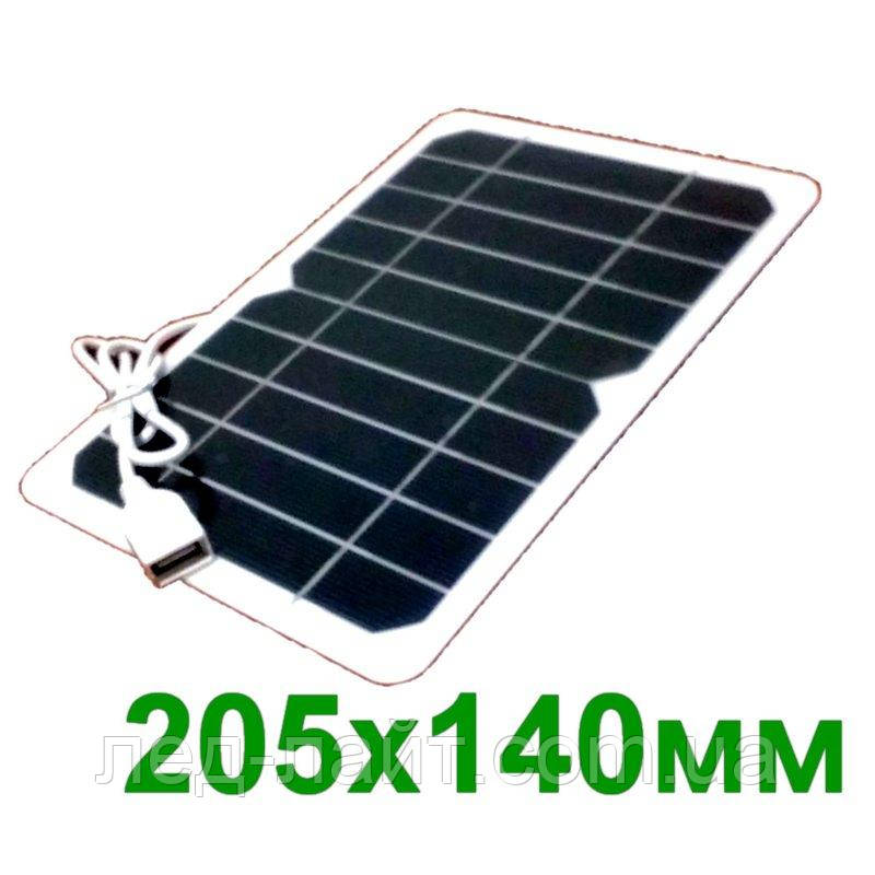 Сонячна панель портативна 205х140 USB 5V, фото 1