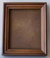 Ровный киот из ольхи с внутренней деревянной рамкой, открывающийся, со стеклом