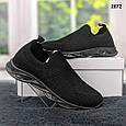 Жіночі чорні кросівки мокасини весняно-літні., фото 3