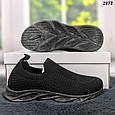 Жіночі чорні кросівки мокасини весняно-літні., фото 5